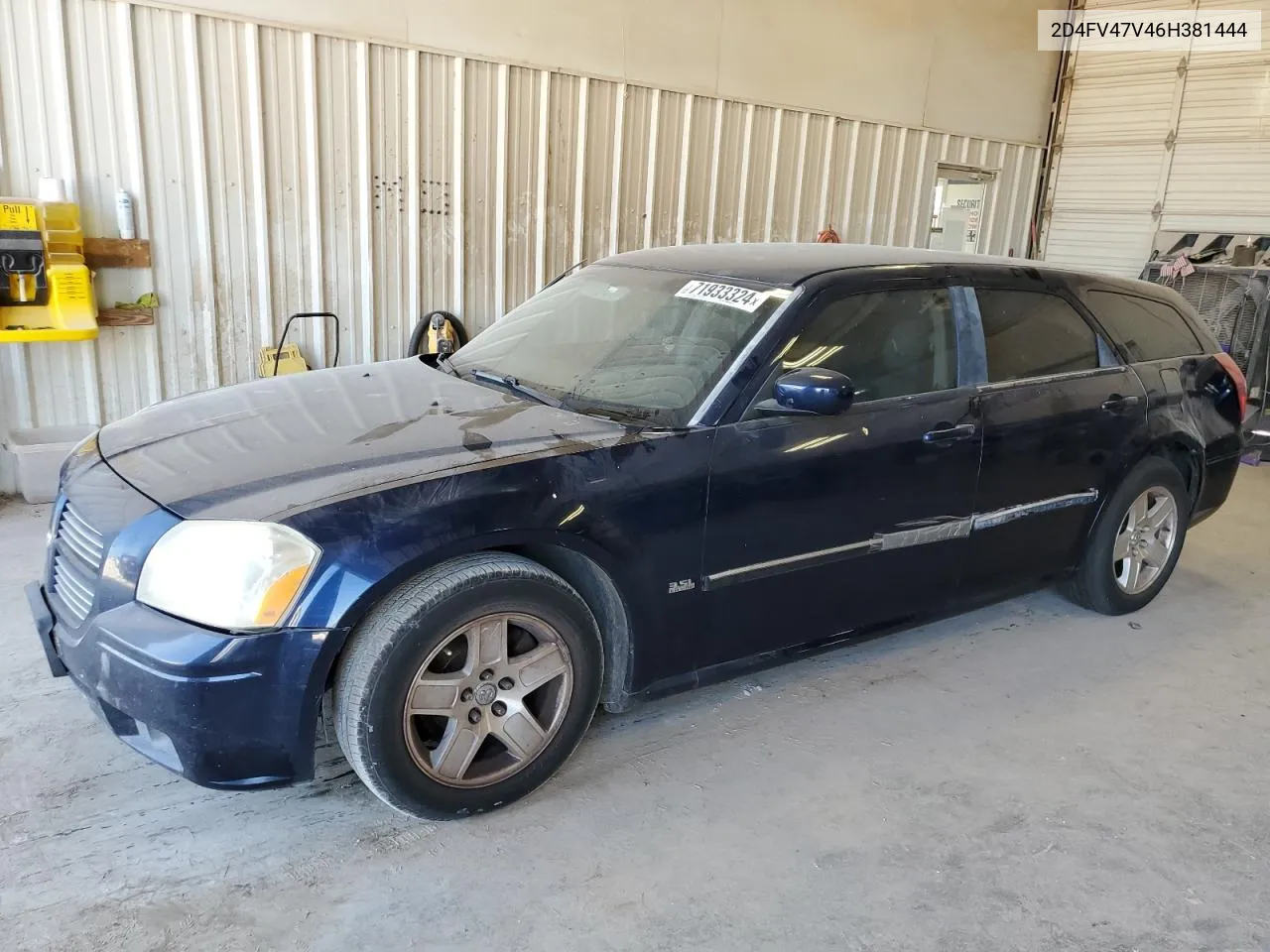 2006 Dodge Magnum Sxt VIN: 2D4FV47V46H381444 Lot: 71933324