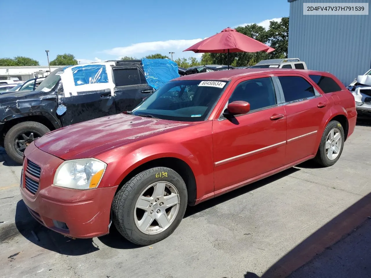 2007 Dodge Magnum Sxt VIN: 2D4FV47V37H791539 Lot: 60450634