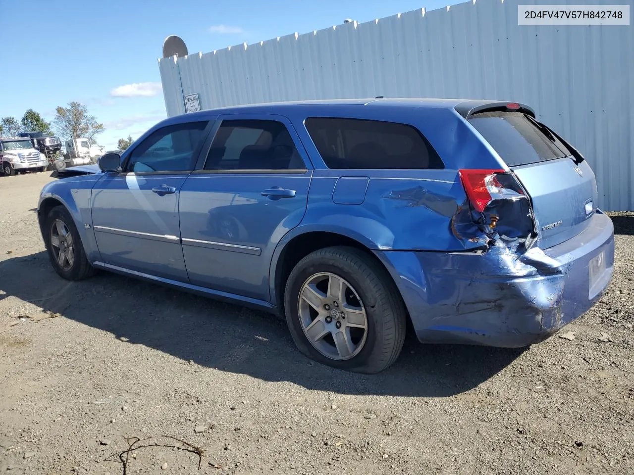 2007 Dodge Magnum Sxt VIN: 2D4FV47V57H842748 Lot: 75442024