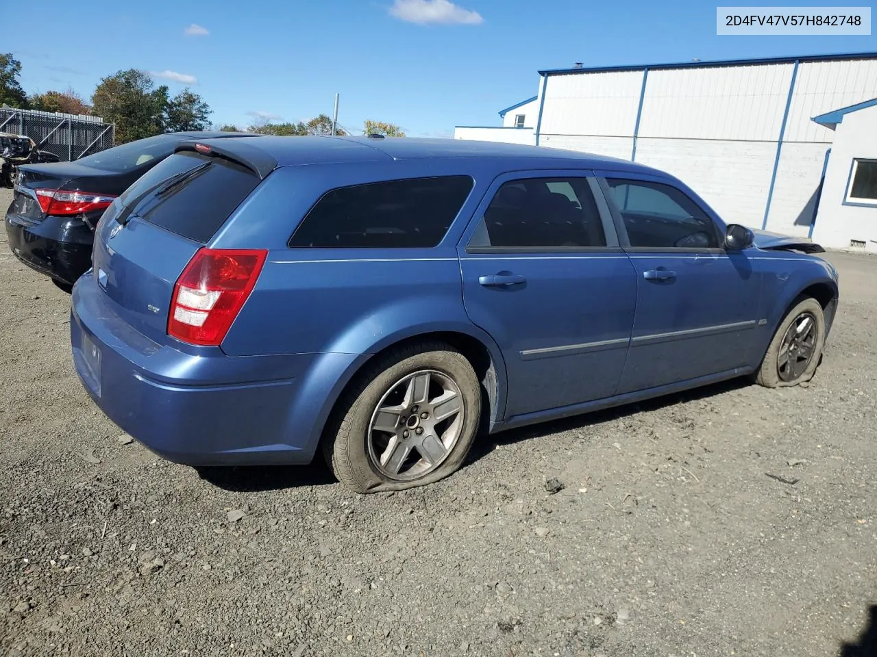 2007 Dodge Magnum Sxt VIN: 2D4FV47V57H842748 Lot: 75442024