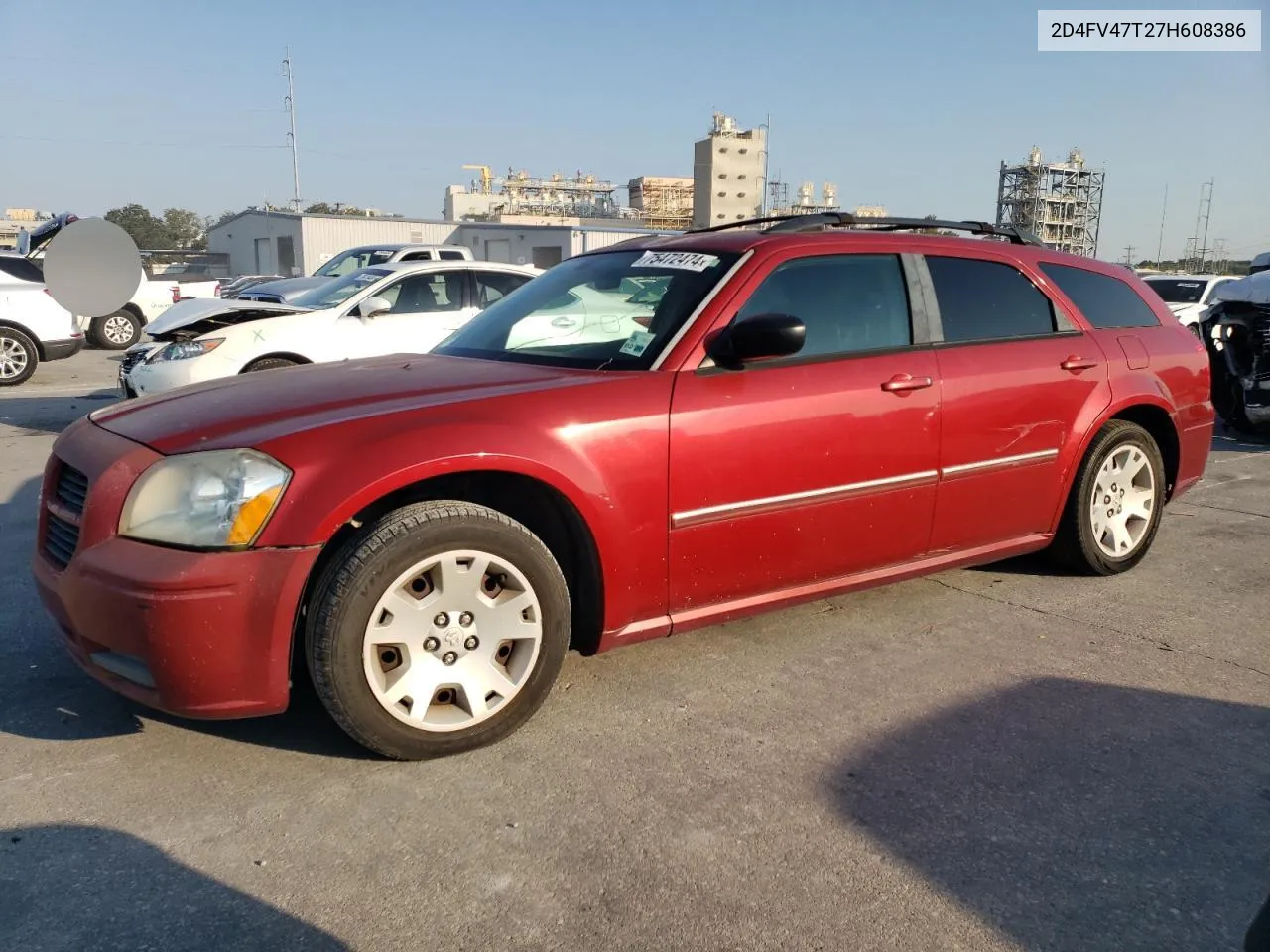 2007 Dodge Magnum Se VIN: 2D4FV47T27H608386 Lot: 75472474