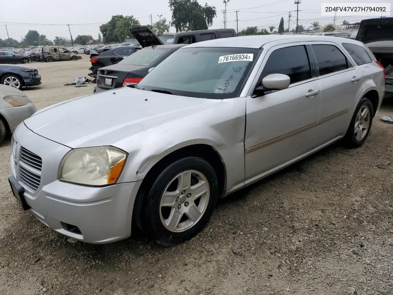 2007 Dodge Magnum Sxt VIN: 2D4FV47V27H794092 Lot: 76166934