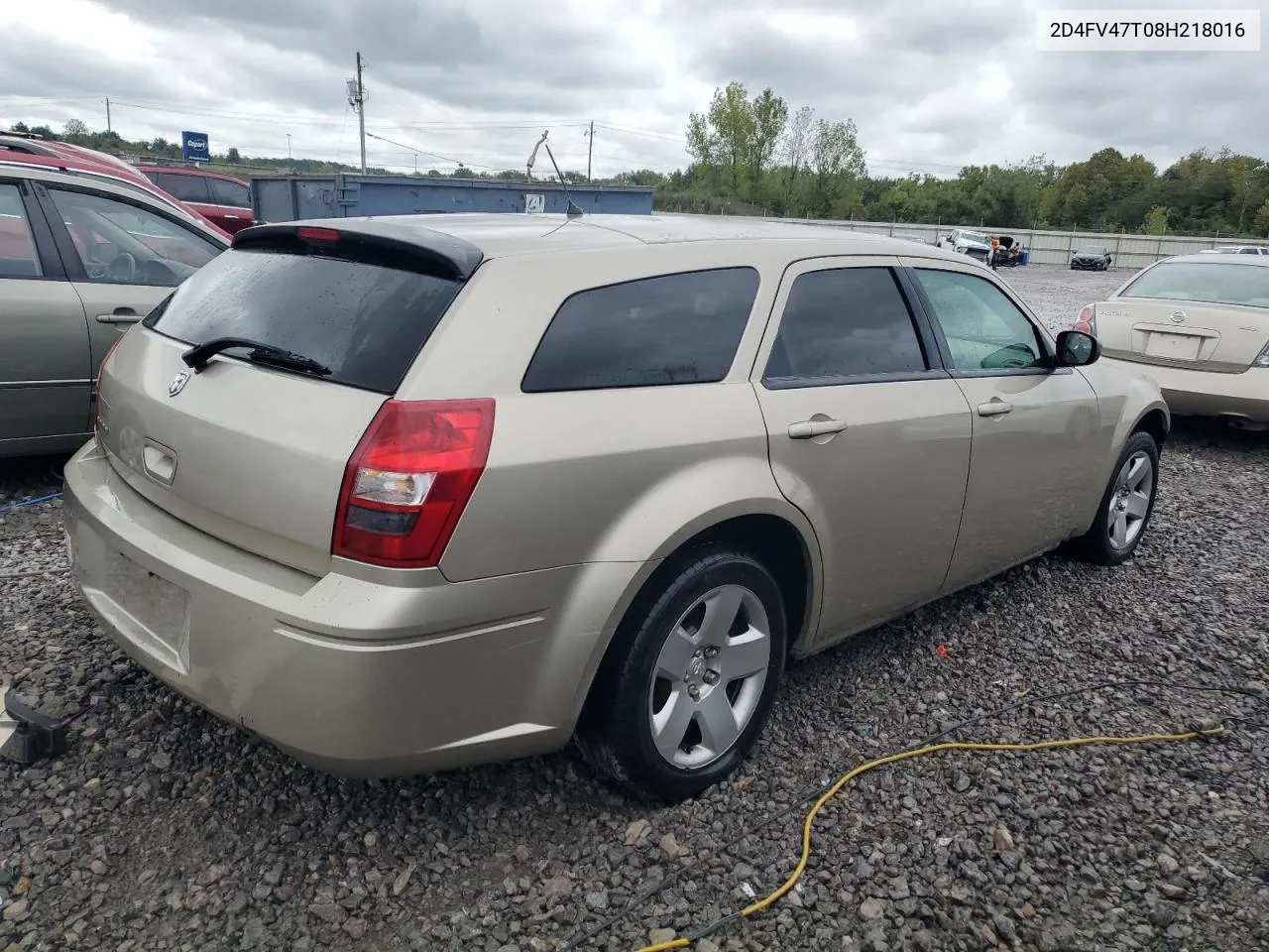 2008 Dodge Magnum VIN: 2D4FV47T08H218016 Lot: 72528474