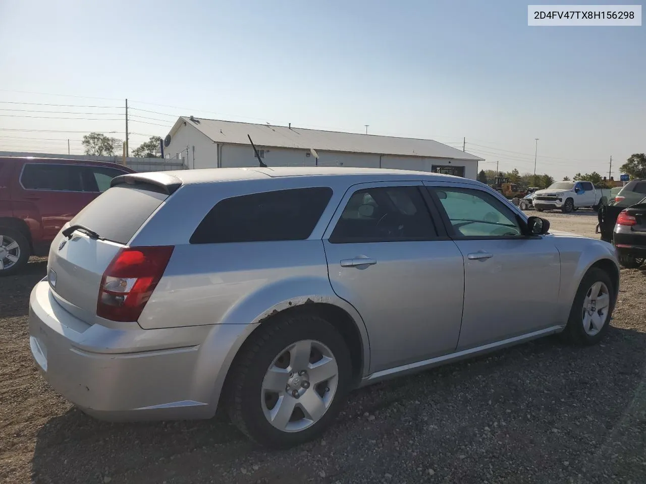 2008 Dodge Magnum VIN: 2D4FV47TX8H156298 Lot: 75012314