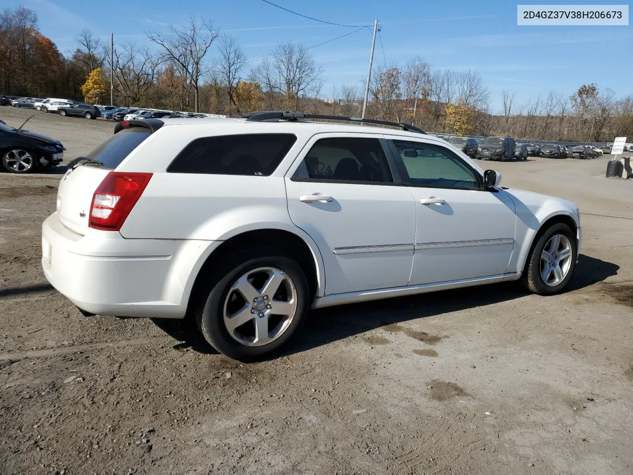 2008 Dodge Magnum Sxt VIN: 2D4GZ37V38H206673 Lot: 78195354