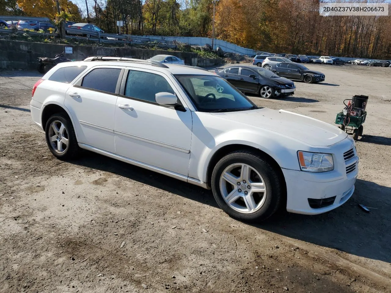 2008 Dodge Magnum Sxt VIN: 2D4GZ37V38H206673 Lot: 78195354