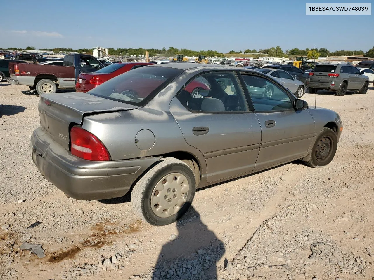 1998 Dodge Neon Highline VIN: 1B3ES47C3WD748039 Lot: 74674624