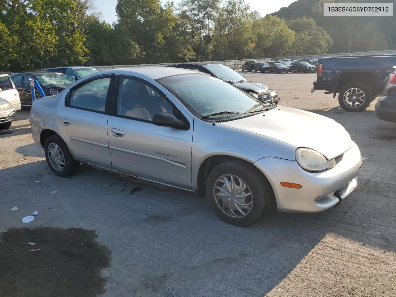 2000 Dodge Neon Base VIN: 1B3ES46C6YD762912 Lot: 70285004