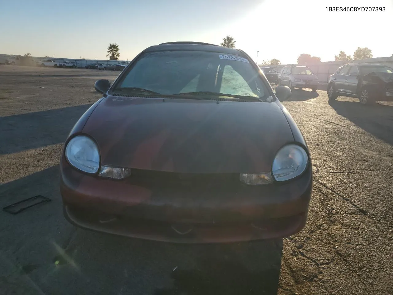 2000 Dodge Neon Base VIN: 1B3ES46C8YD707393 Lot: 76132694