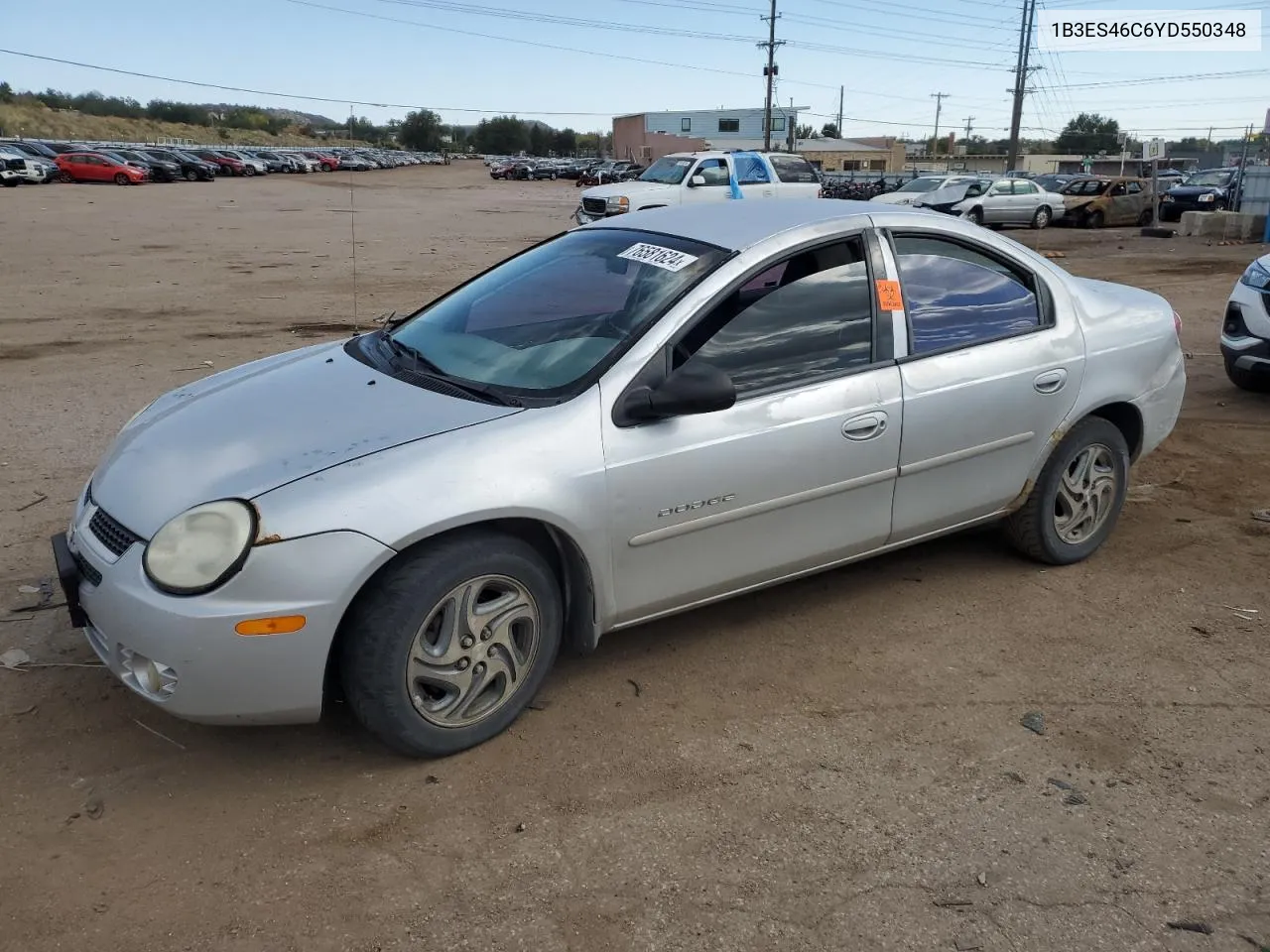 2000 Dodge Neon Base VIN: 1B3ES46C6YD550348 Lot: 76581624