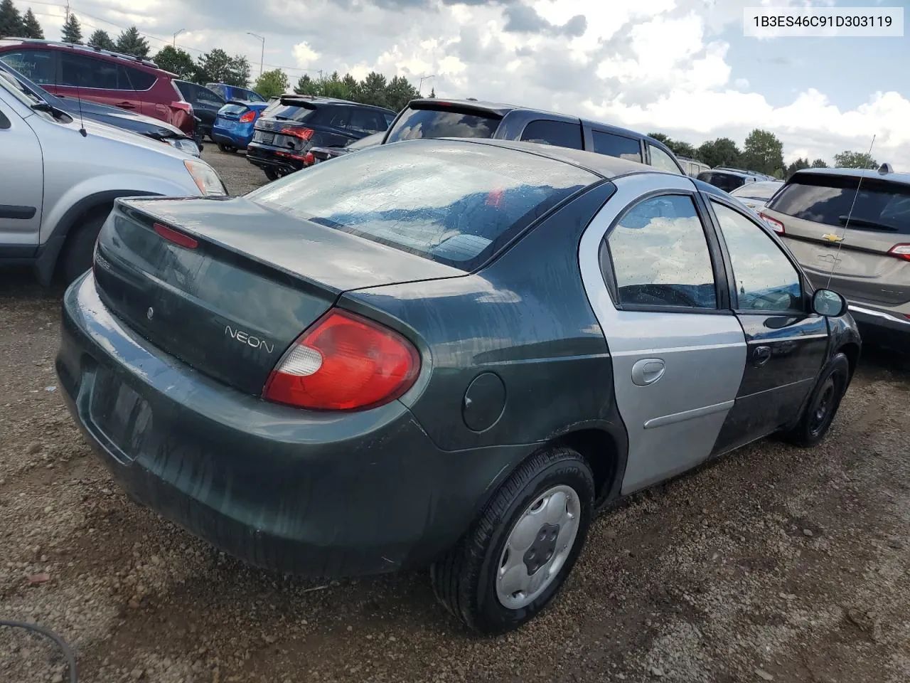 2001 Dodge Neon Se VIN: 1B3ES46C91D303119 Lot: 67595154