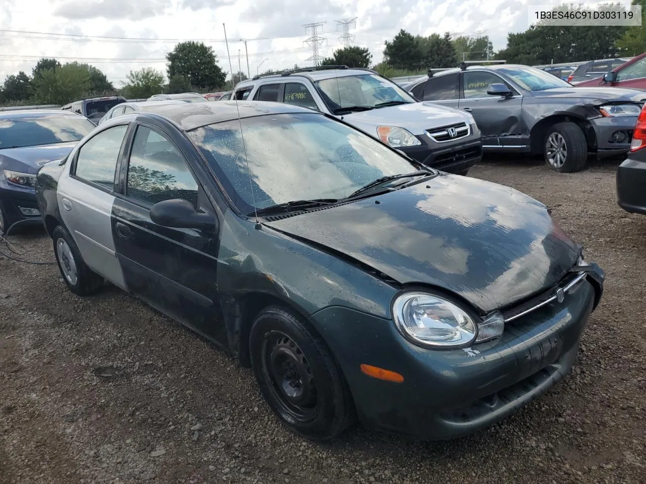 2001 Dodge Neon Se VIN: 1B3ES46C91D303119 Lot: 67595154