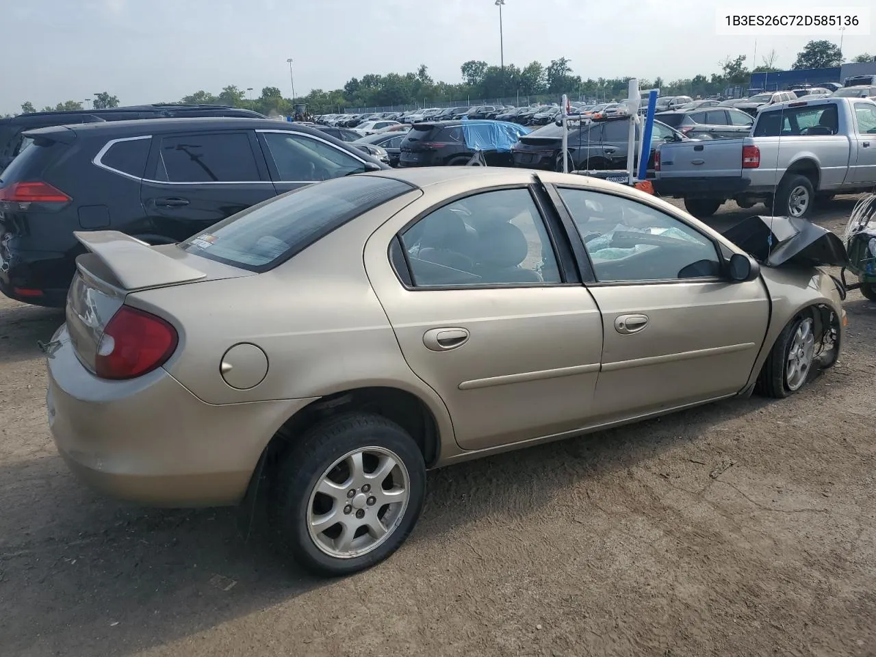 2002 Dodge Neon VIN: 1B3ES26C72D585136 Lot: 63633384