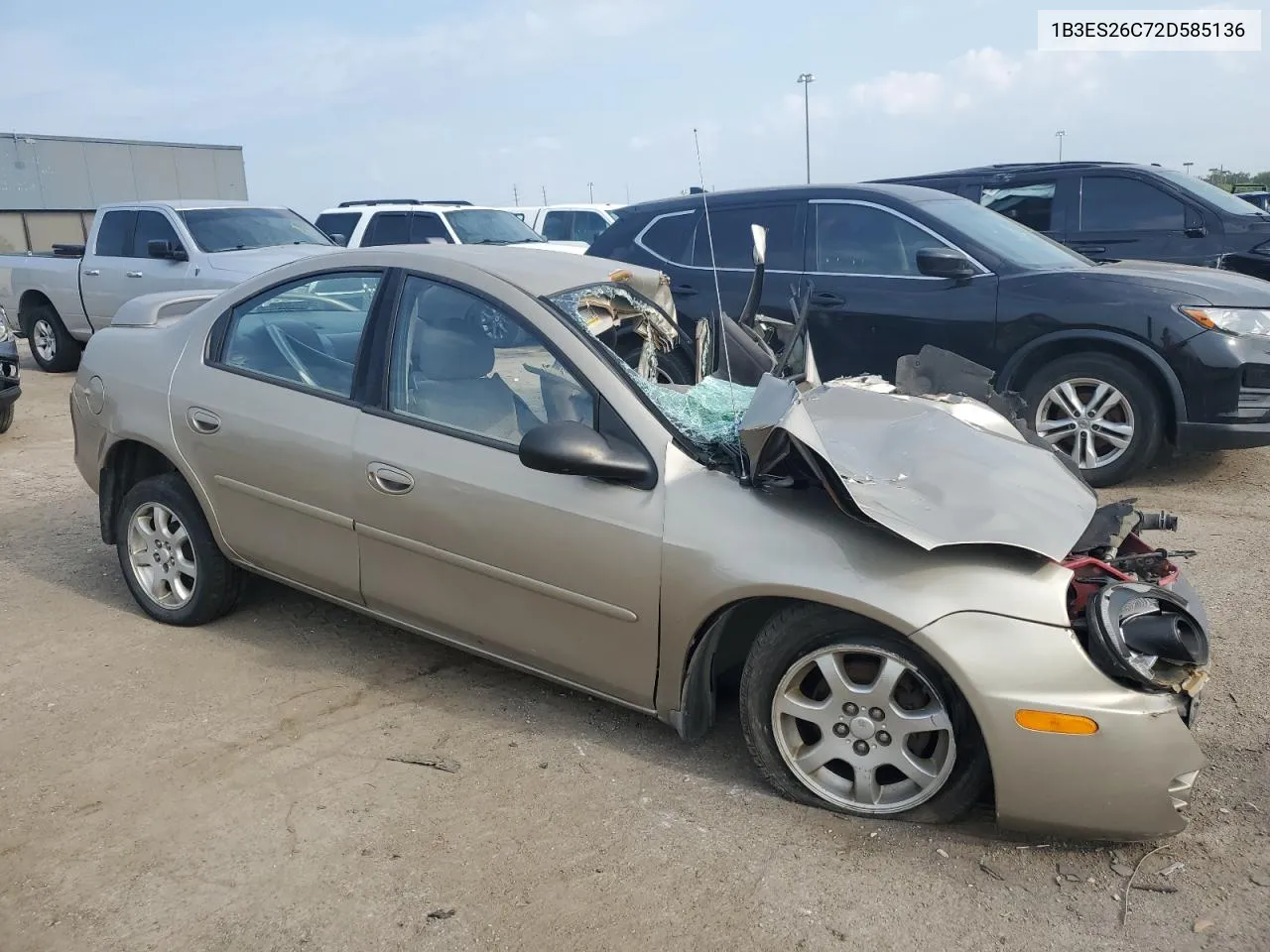 2002 Dodge Neon VIN: 1B3ES26C72D585136 Lot: 63633384