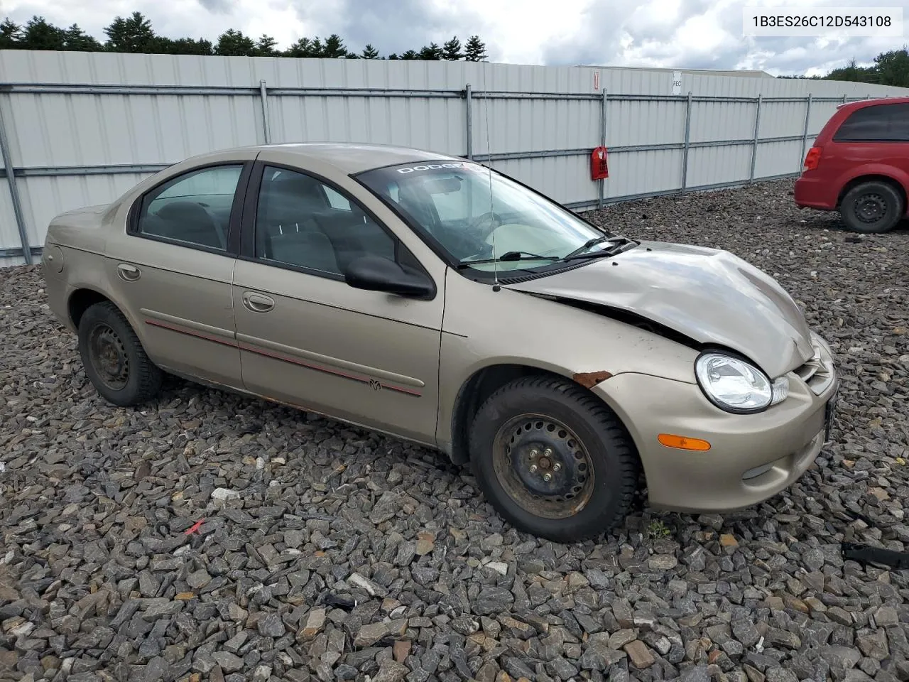 2002 Dodge Neon VIN: 1B3ES26C12D543108 Lot: 68515484