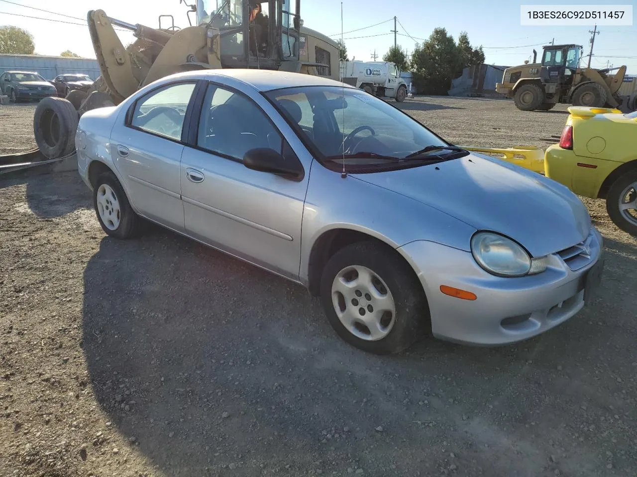 2002 Dodge Neon VIN: 1B3ES26C92D511457 Lot: 76974124