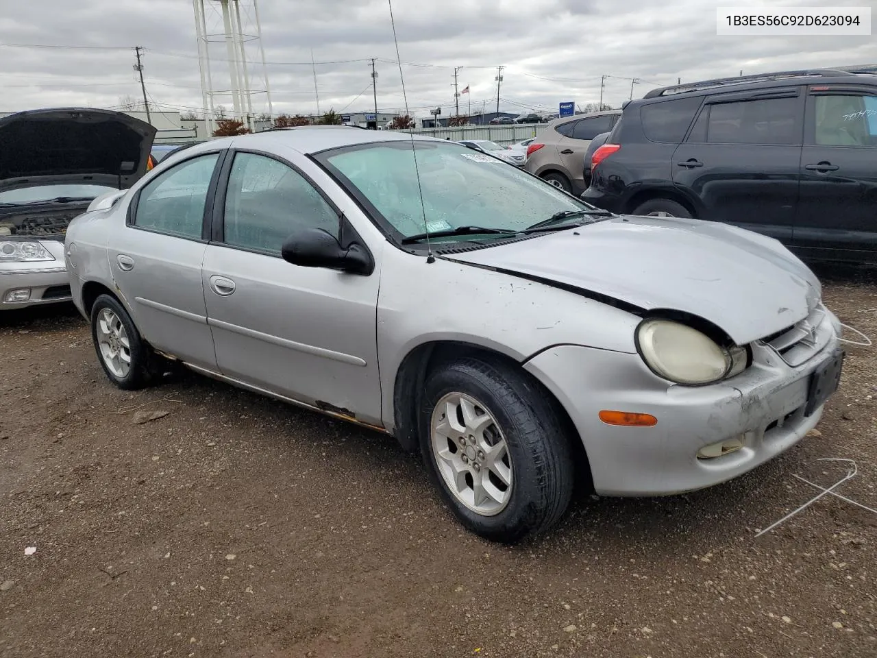 2002 Dodge Neon Es VIN: 1B3ES56C92D623094 Lot: 79342104