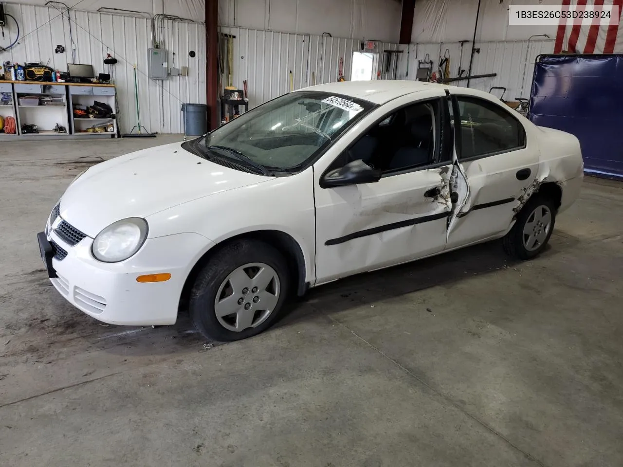 2003 Dodge Neon Se VIN: 1B3ES26C53D238924 Lot: 64570564