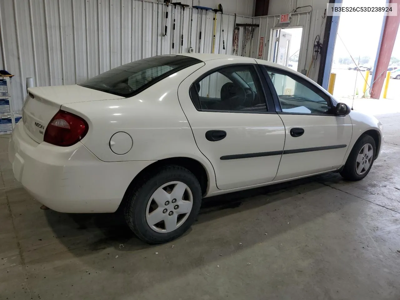 2003 Dodge Neon Se VIN: 1B3ES26C53D238924 Lot: 64570564