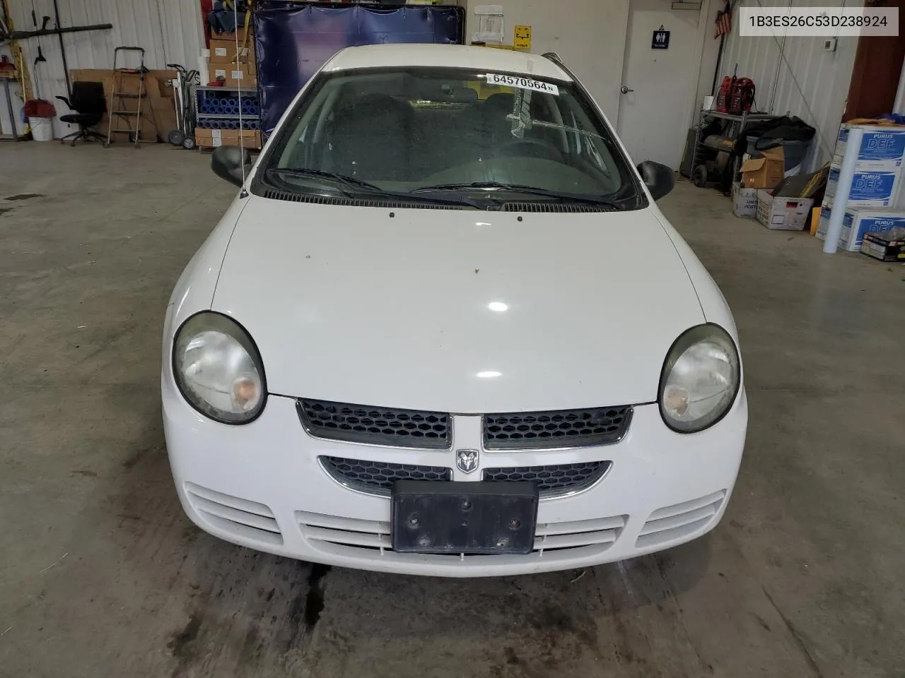 2003 Dodge Neon Se VIN: 1B3ES26C53D238924 Lot: 64570564