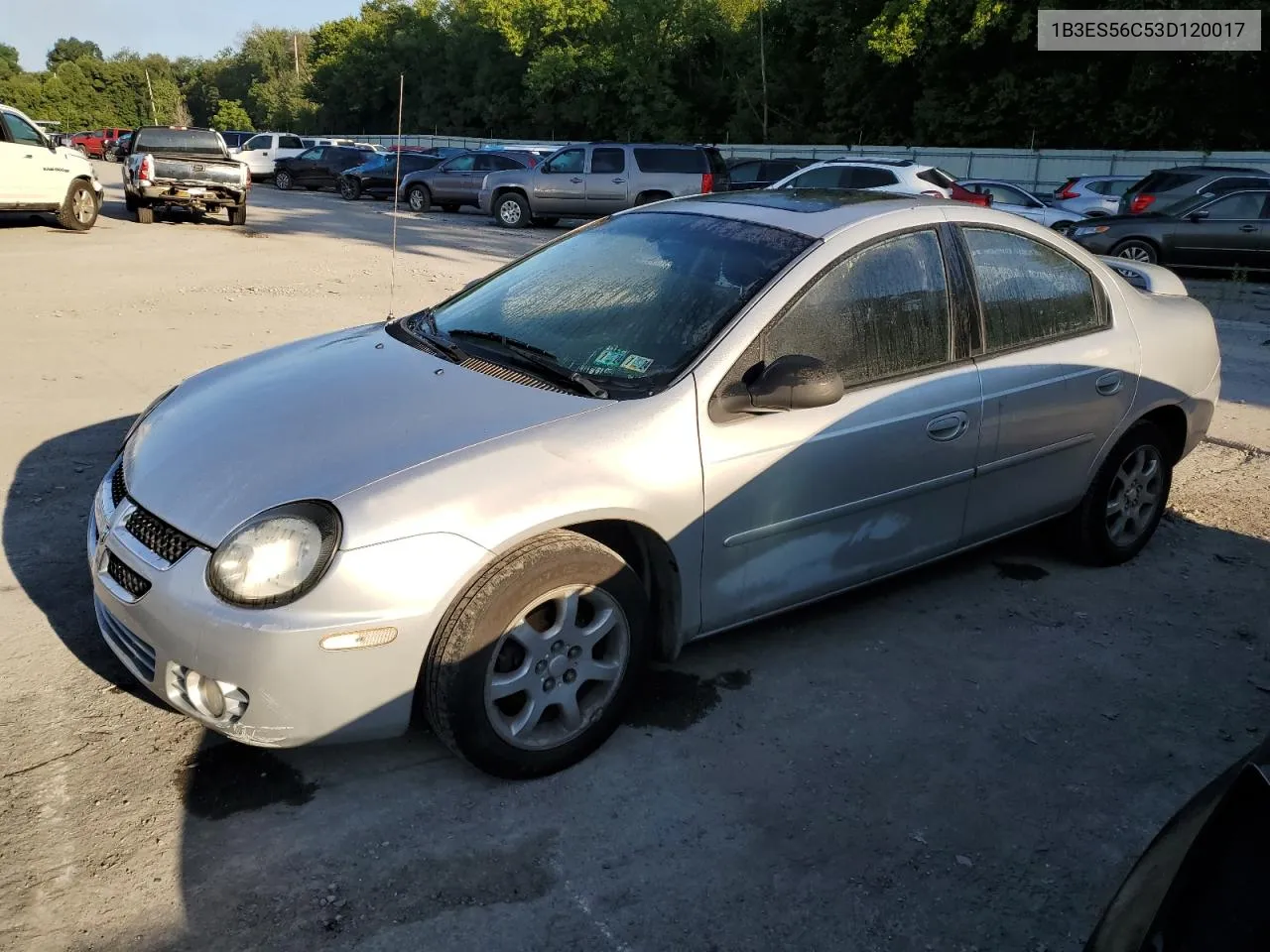 2003 Dodge Neon Sxt VIN: 1B3ES56C53D120017 Lot: 67092914