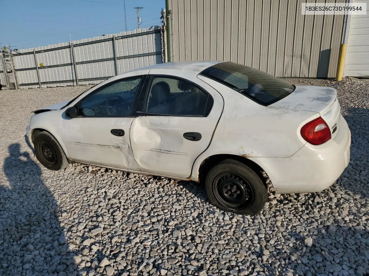 2003 Dodge Neon Se VIN: 1B3ES26C73D199544 Lot: 69262204