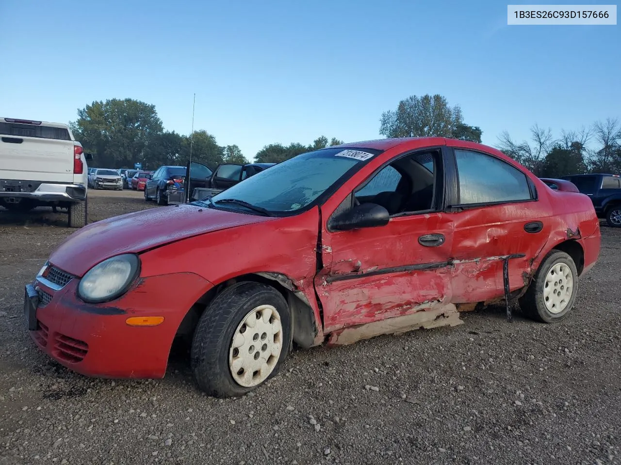 1B3ES26C93D157666 2003 Dodge Neon Se