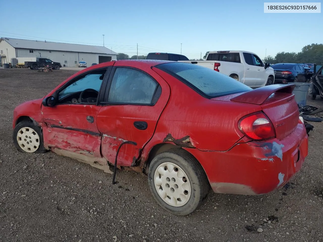 2003 Dodge Neon Se VIN: 1B3ES26C93D157666 Lot: 73138074