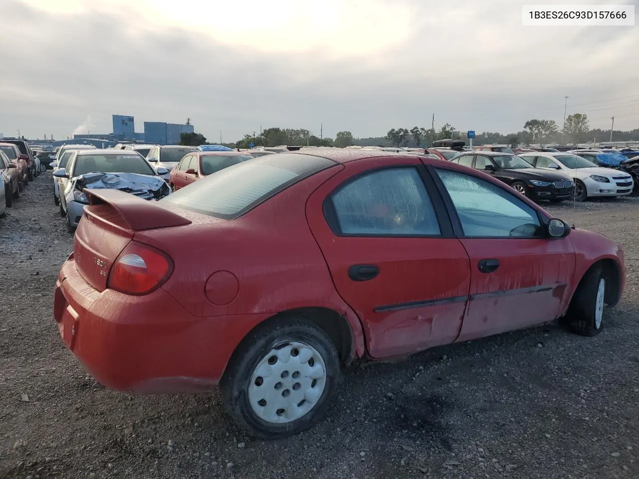 2003 Dodge Neon Se VIN: 1B3ES26C93D157666 Lot: 73138074