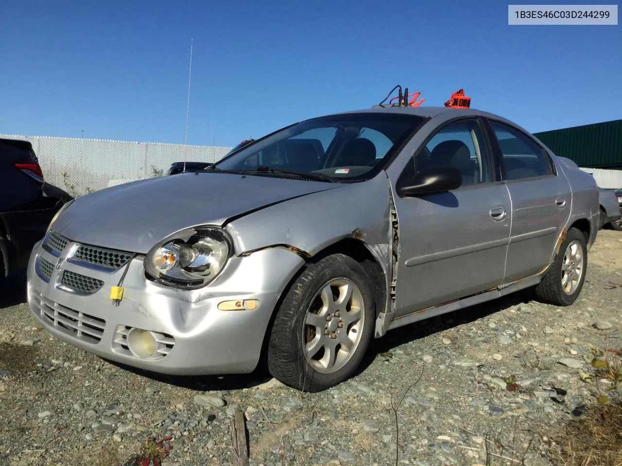 2003 Dodge Neon Sx 2.0 VIN: 1B3ES46C03D244299 Lot: 75597954