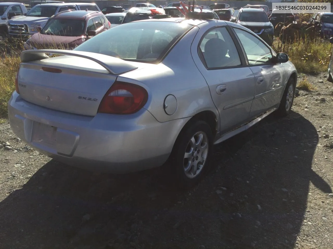 2003 Dodge Neon Sx 2.0 VIN: 1B3ES46C03D244299 Lot: 75597954