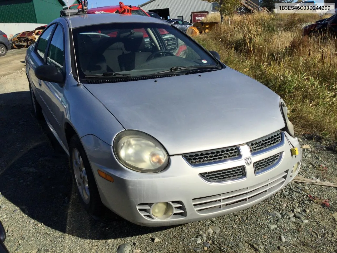 2003 Dodge Neon Sx 2.0 VIN: 1B3ES46C03D244299 Lot: 75597954