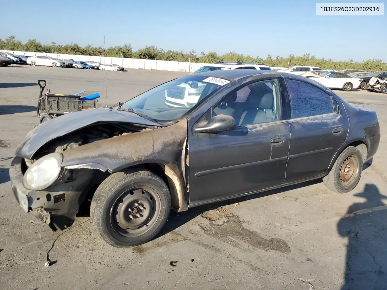 2003 Dodge Neon Se VIN: 1B3ES26C23D202916 Lot: 76054914