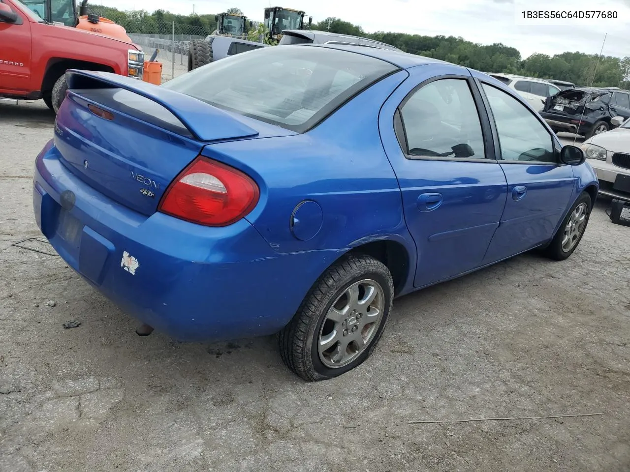 2004 Dodge Neon Sxt VIN: 1B3ES56C64D577680 Lot: 66591294