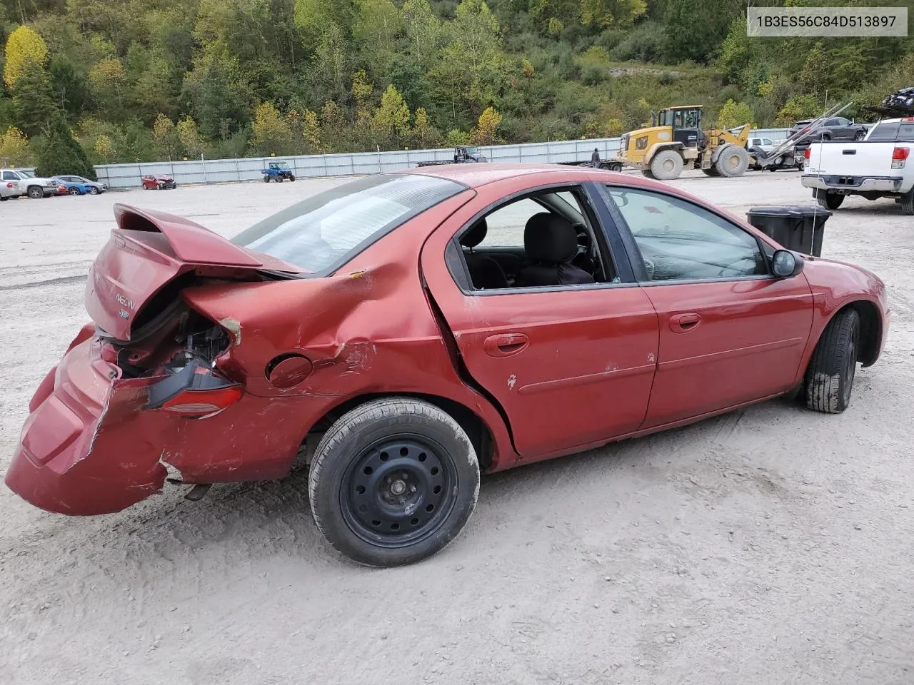 2004 Dodge Neon Sxt VIN: 1B3ES56C84D513897 Lot: 75667534