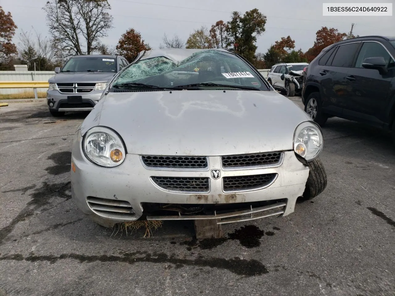 2004 Dodge Neon Sxt VIN: 1B3ES56C24D640922 Lot: 78077474