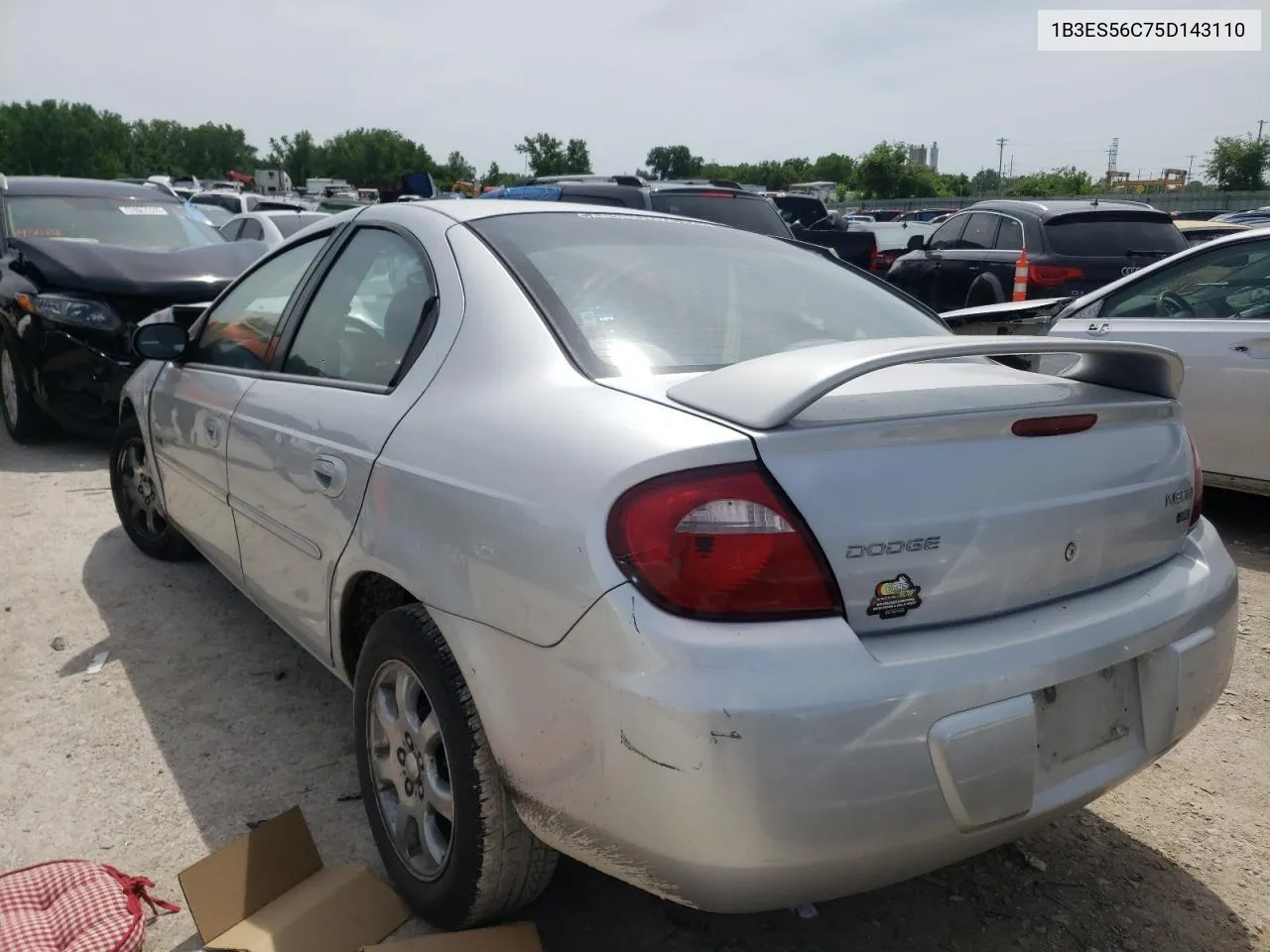 2005 Dodge Neon Sxt VIN: 1B3ES56C75D143110 Lot: 45909212