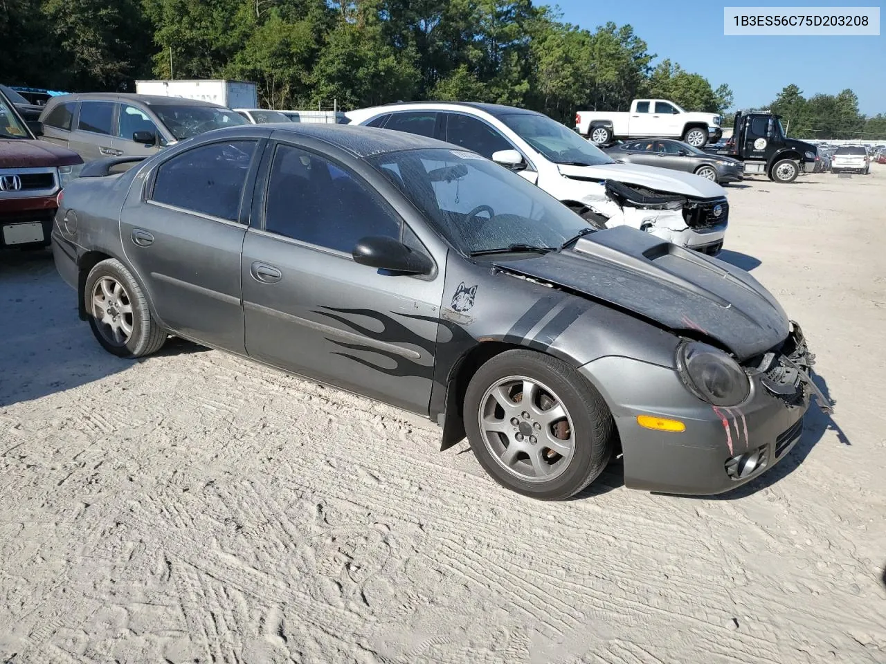 2005 Dodge Neon Sxt VIN: 1B3ES56C75D203208 Lot: 69207364