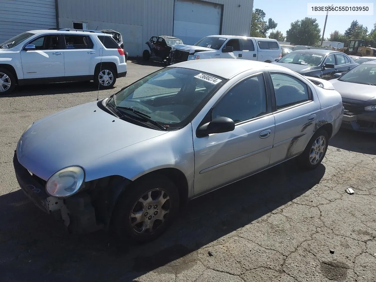 2005 Dodge Neon Sxt VIN: 1B3ES56C55D103950 Lot: 73688274