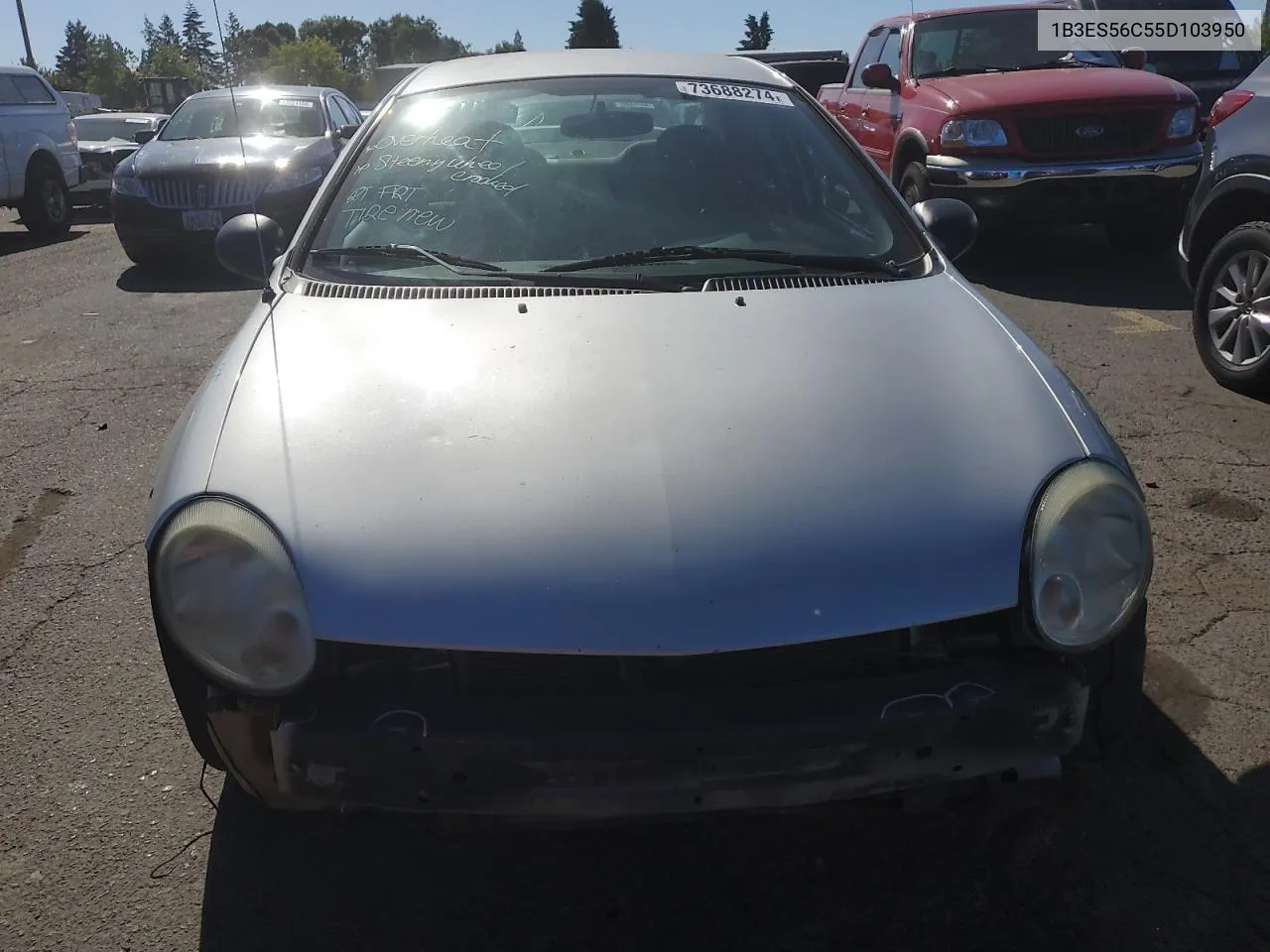 1B3ES56C55D103950 2005 Dodge Neon Sxt