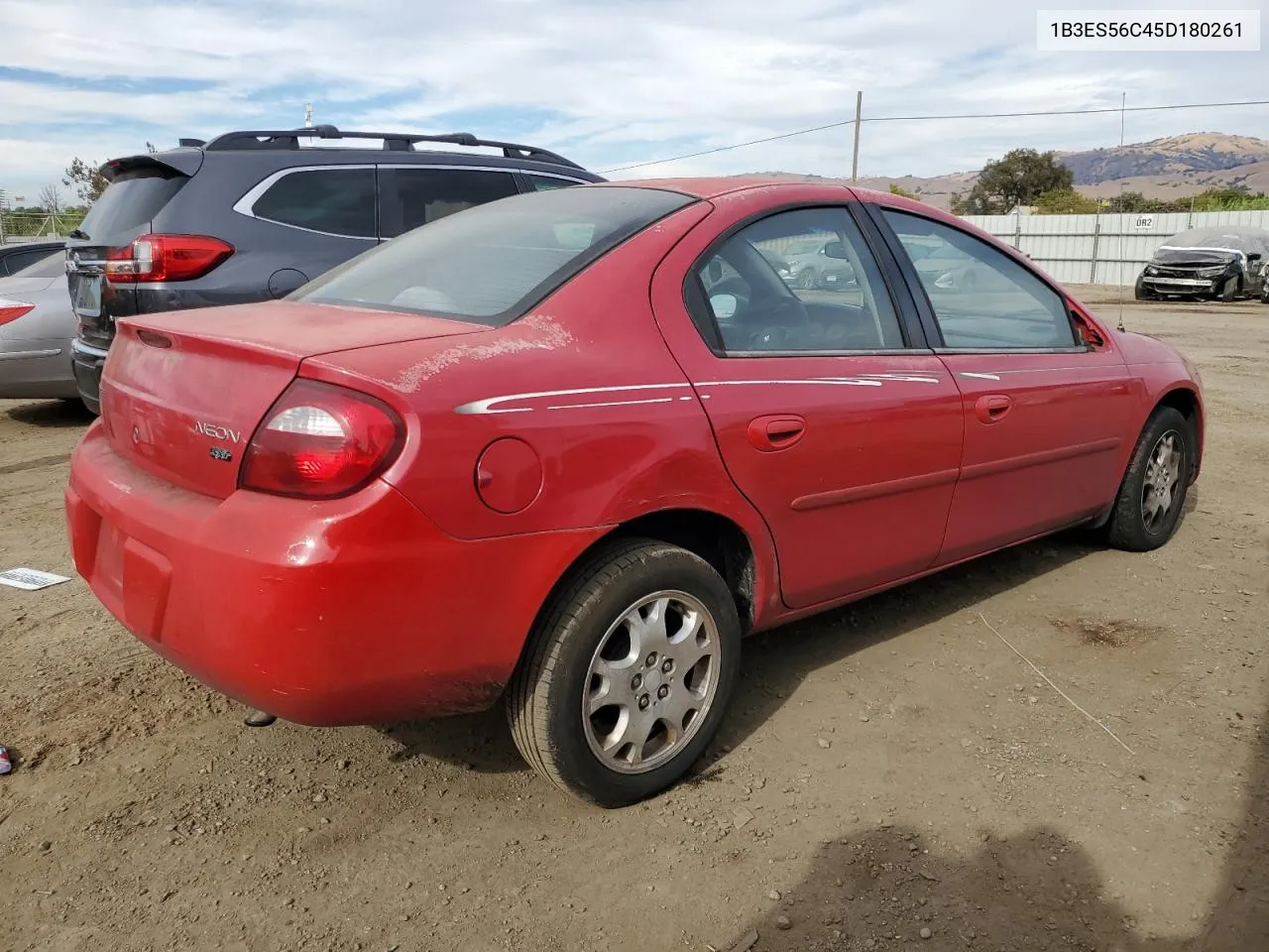 2005 Dodge Neon Sxt VIN: 1B3ES56C45D180261 Lot: 75744074