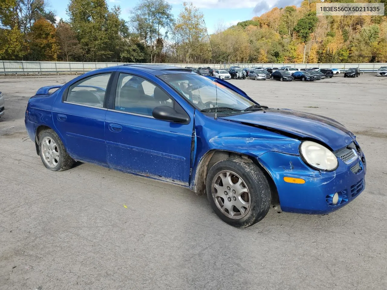 2005 Dodge Neon Sxt VIN: 1B3ES56CX5D211335 Lot: 76470834