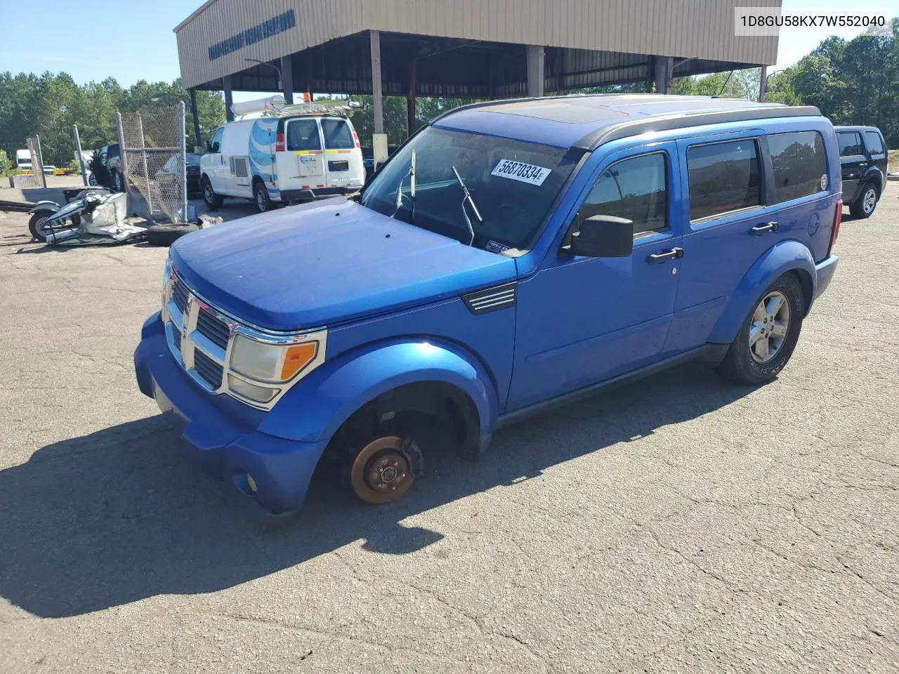 2007 Dodge Nitro Slt VIN: 1D8GU58KX7W552040 Lot: 56870334