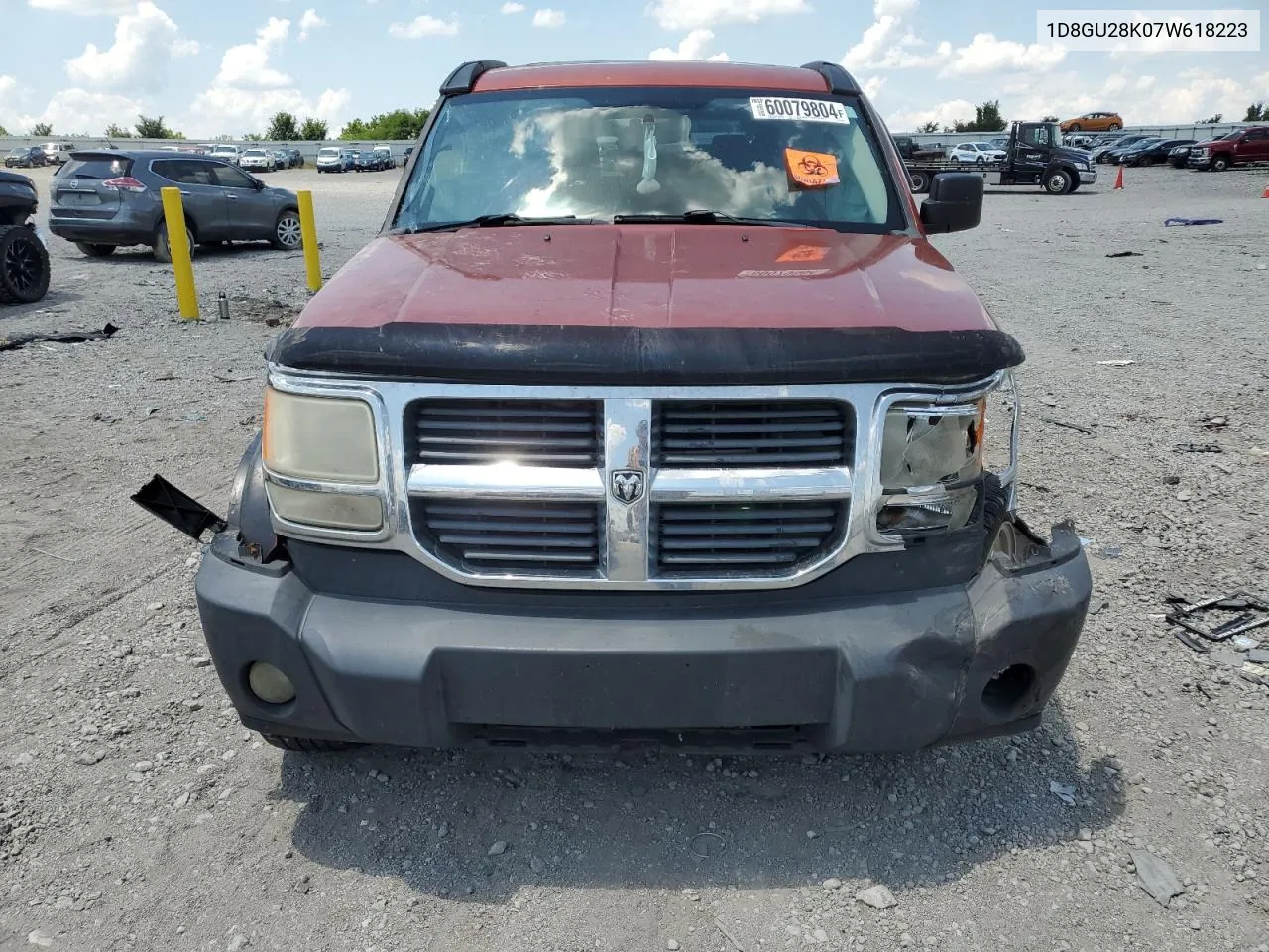 2007 Dodge Nitro Sxt VIN: 1D8GU28K07W618223 Lot: 60079804