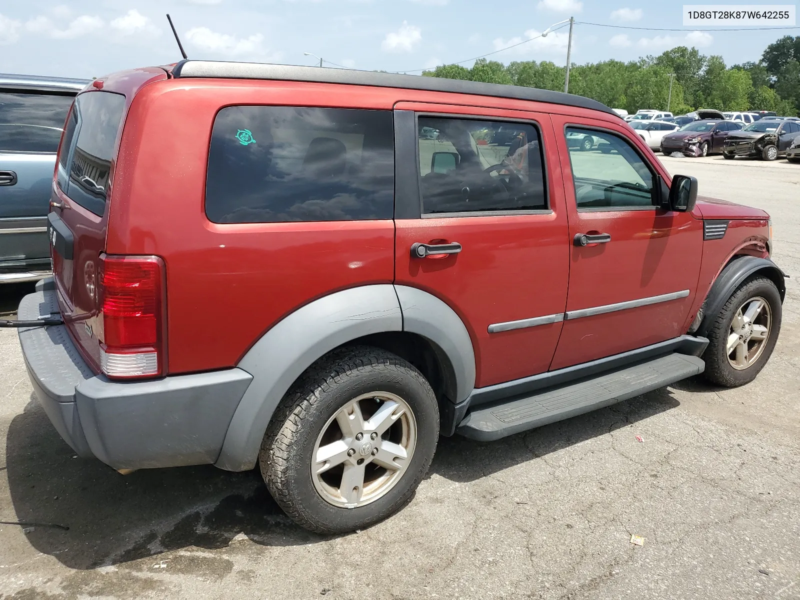 2007 Dodge Nitro Sxt VIN: 1D8GT28K87W642255 Lot: 65419474