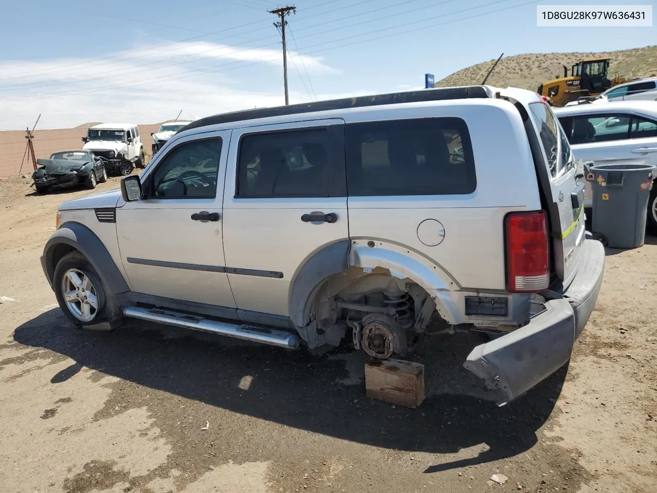 2007 Dodge Nitro Sxt VIN: 1D8GU28K97W636431 Lot: 66031104