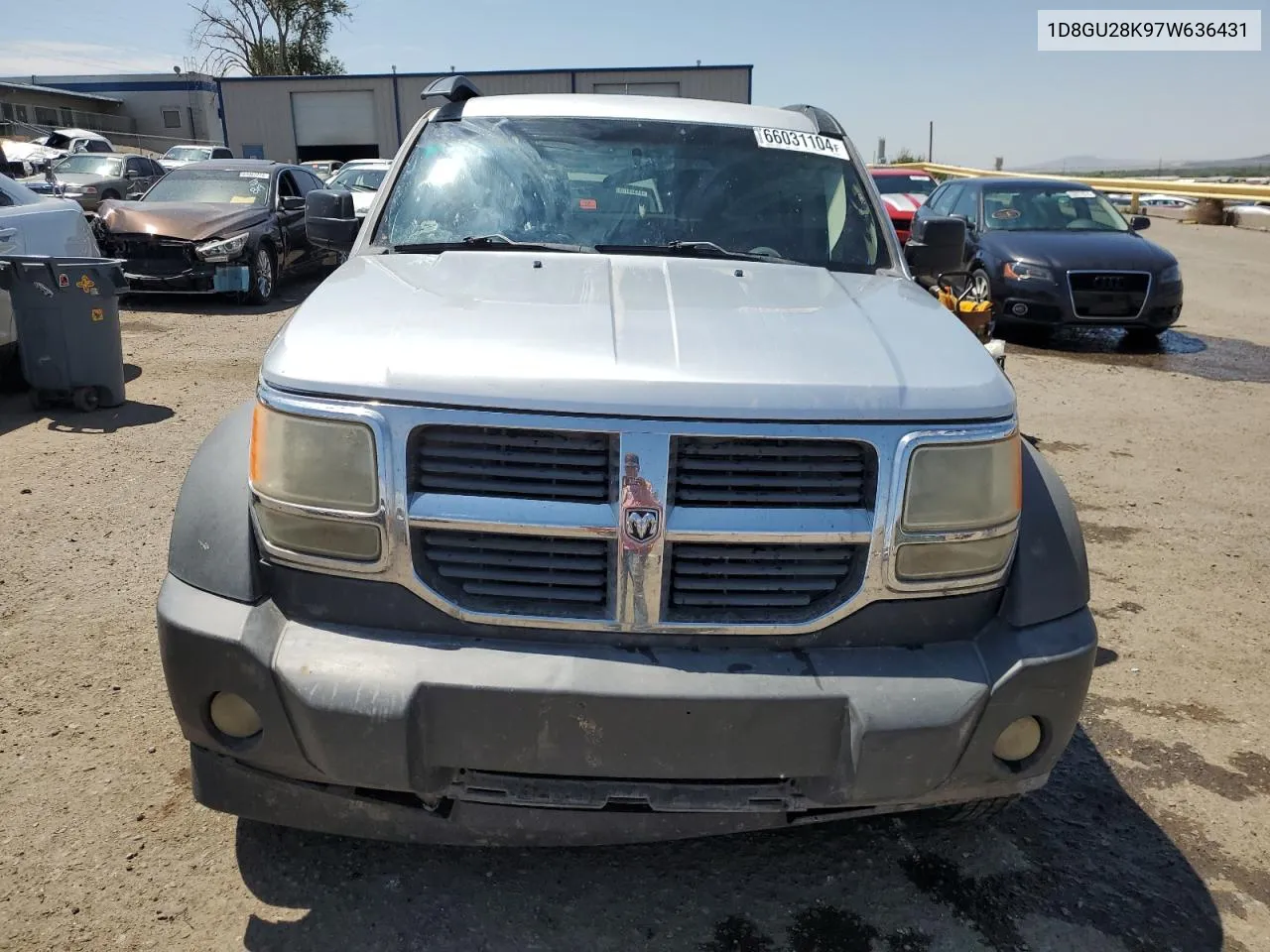 2007 Dodge Nitro Sxt VIN: 1D8GU28K97W636431 Lot: 66031104