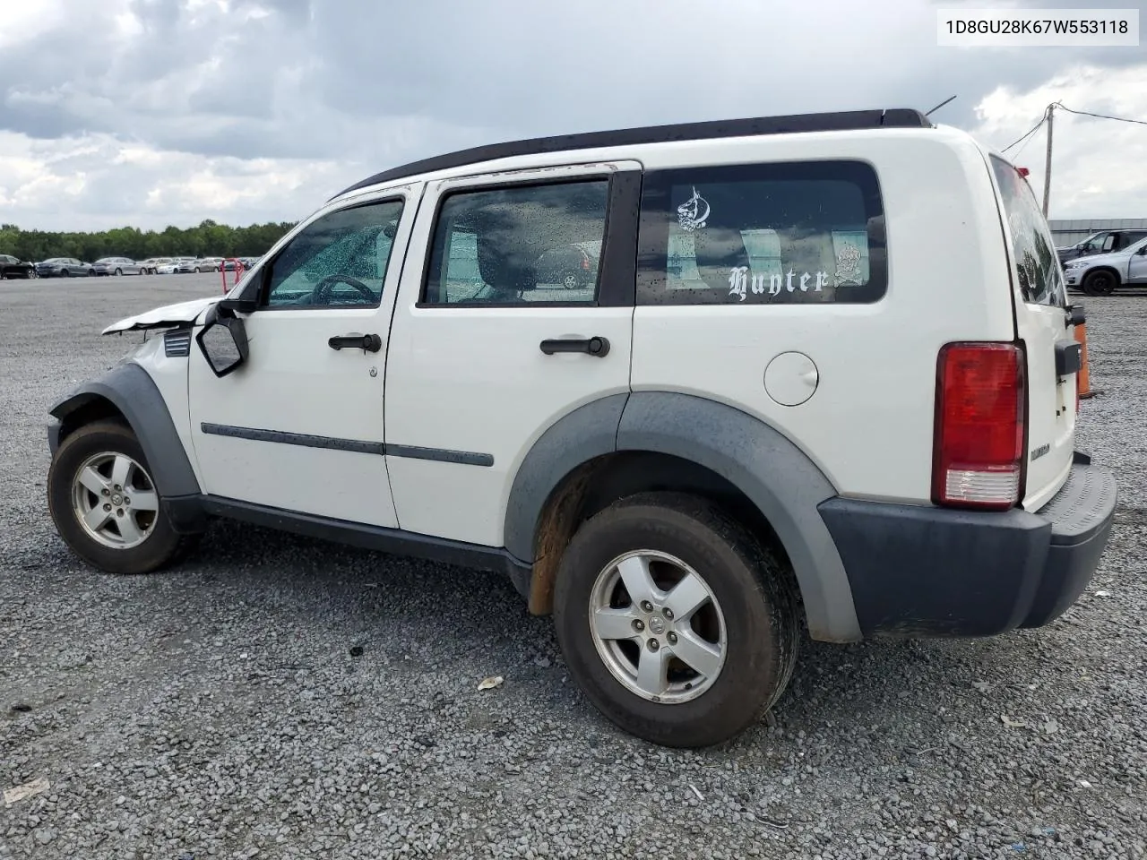 2007 Dodge Nitro Sxt VIN: 1D8GU28K67W553118 Lot: 67890634