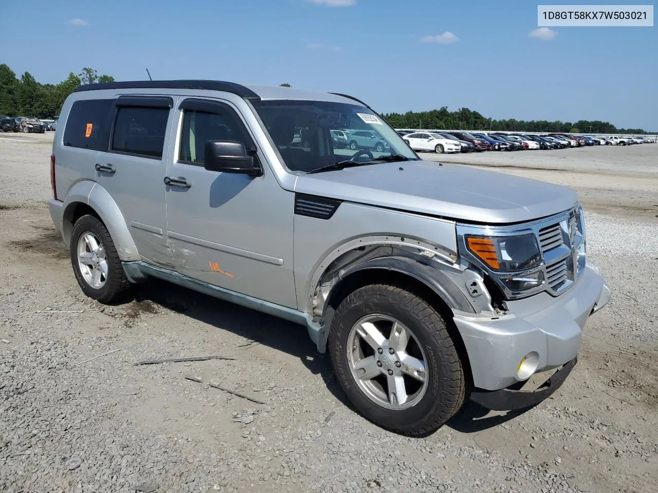 2007 Dodge Nitro Slt VIN: 1D8GT58KX7W503021 Lot: 69062054