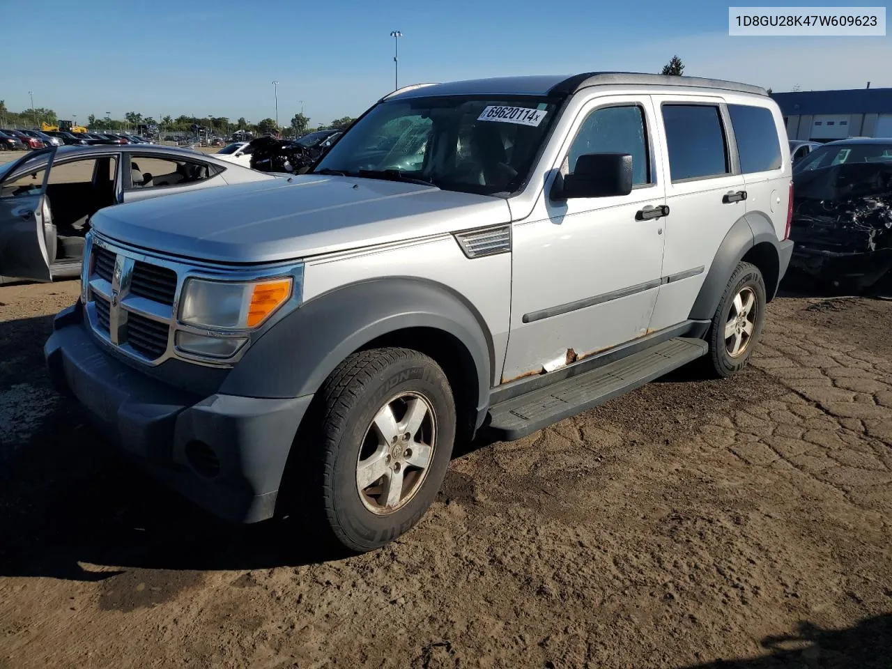 2007 Dodge Nitro Sxt VIN: 1D8GU28K47W609623 Lot: 69620114